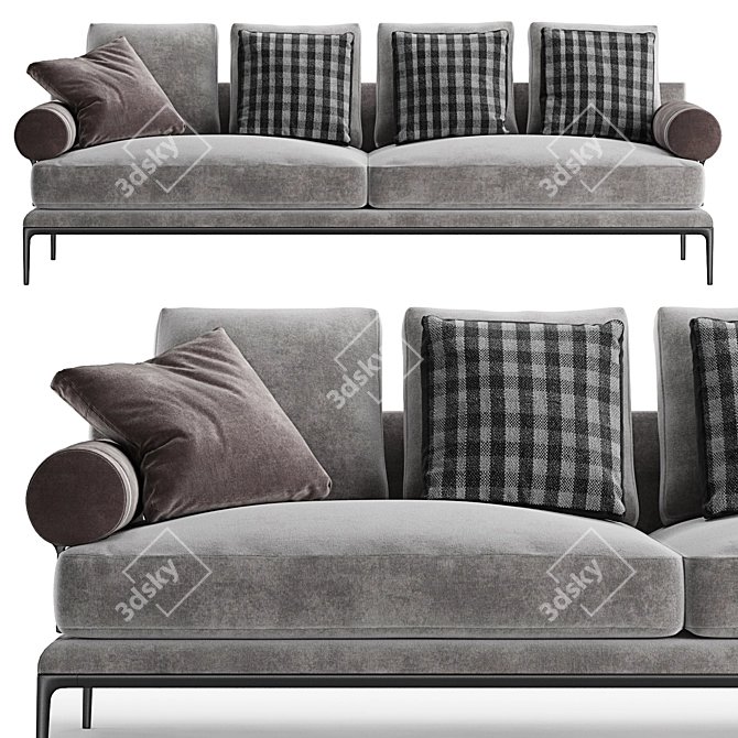 B&B Italia Atoll Sofa: Modern Luxury and Superior Comfort 3D model image 2