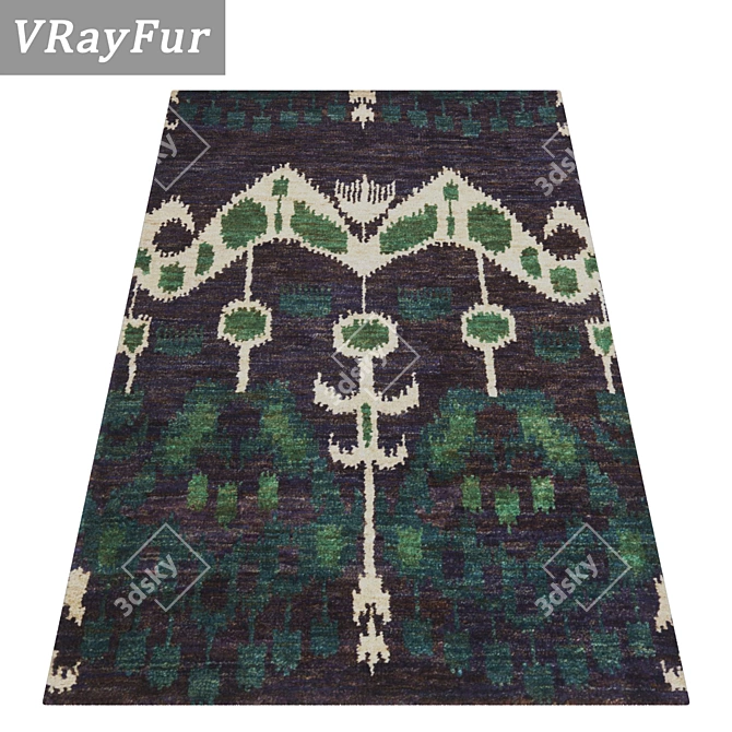 Luxury Carpet Set: High-Quality Textures 3D model image 2