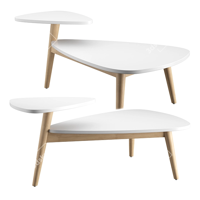 Jimi Coffee Table: Sleek and Stylish Design 3D model image 1