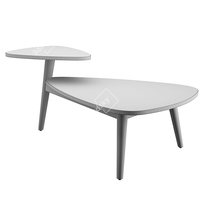 Jimi Coffee Table: Sleek and Stylish Design 3D model image 2