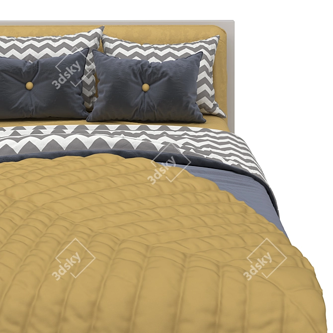 Colorful Archive Bed 3D model image 3