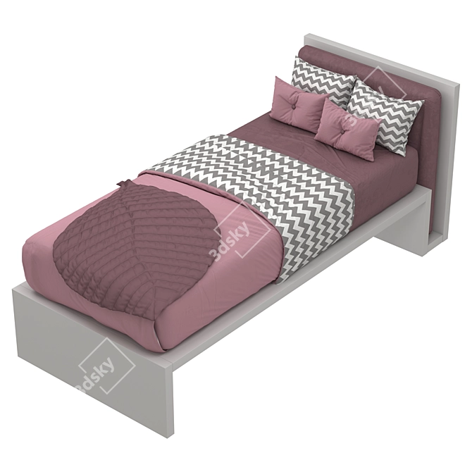 Colorful Archive Bed 3D model image 4