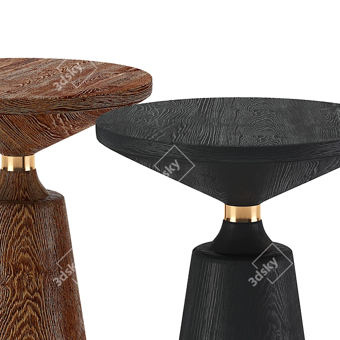 Elegance in a Box: Nicole Side Table 3D model image 4