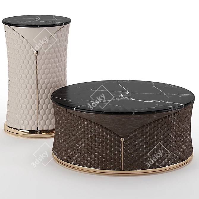 Elegant Vogue Coffee Tables 3D model image 1