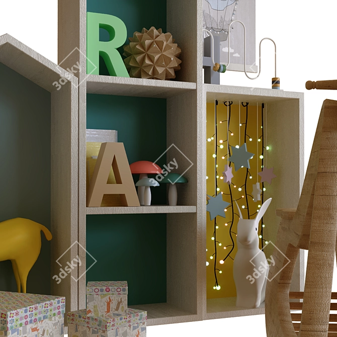 Whimsical Kids Decor Set 3D model image 4