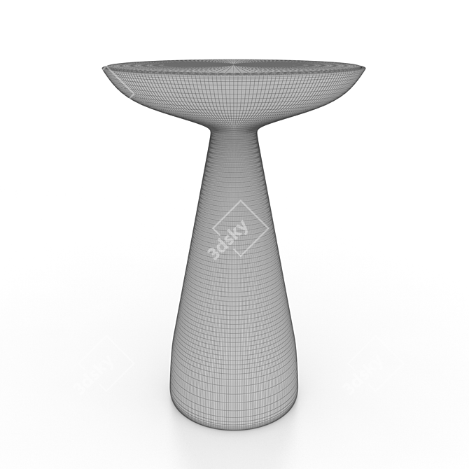 Elegant Briget Side Table - Lulu & Georgia 3D model image 3