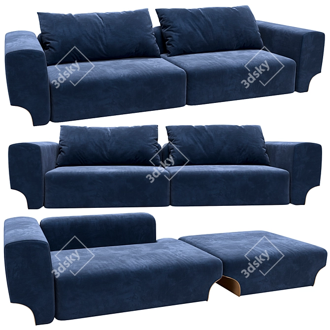 Luxurious Visionnaire Sofa Douglas 3D model image 1