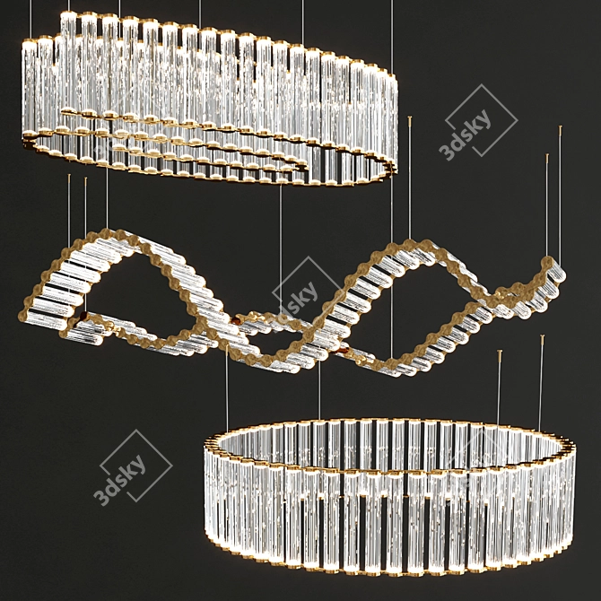 Viabizzuno Coppibartali: Versatile Aluminum Pendant Light 3D model image 2