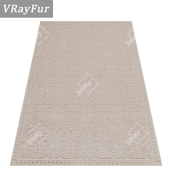 Title: Luxury Carpet Set: High-Quality Textures 3D model image 2