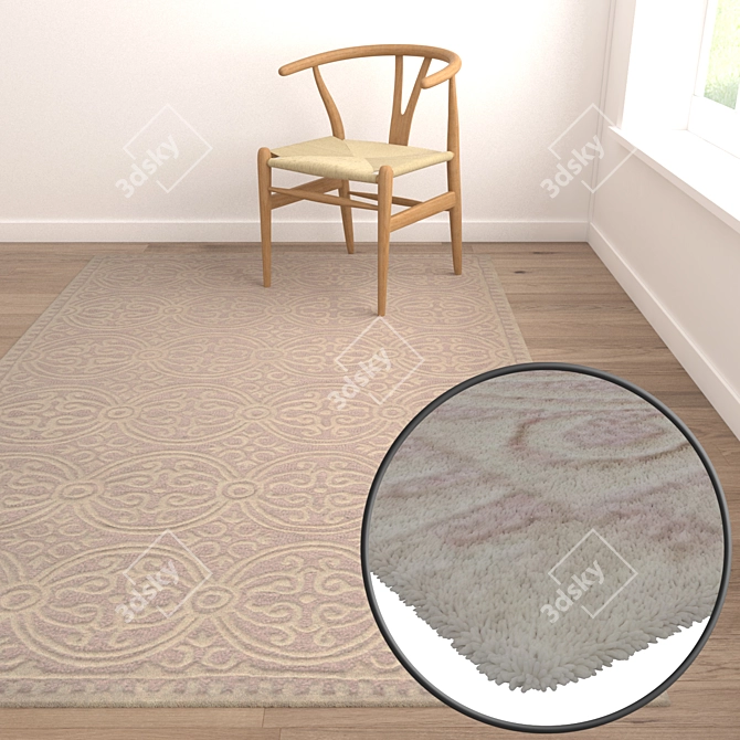 Title: Luxury Carpet Set: High-Quality Textures 3D model image 5