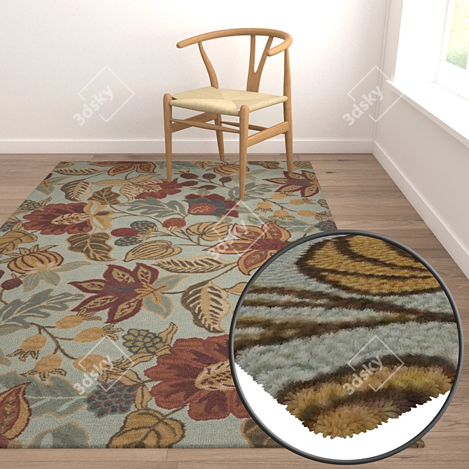 Luxury Carpet Set 2320 3D model image 5