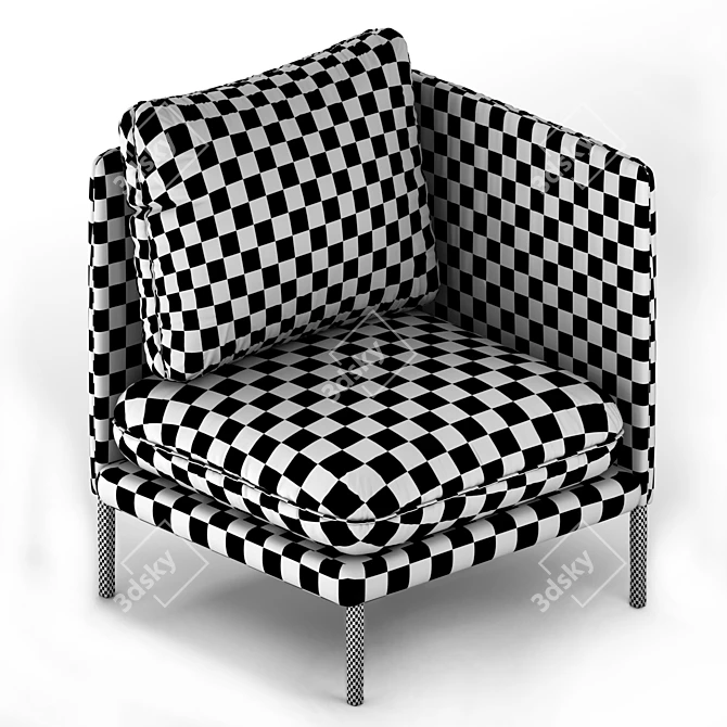 Elegance in Comfort: LA REDOUTE Armchair 3D model image 3