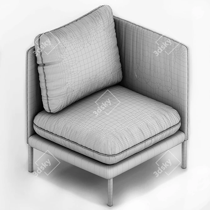 Elegance in Comfort: LA REDOUTE Armchair 3D model image 4