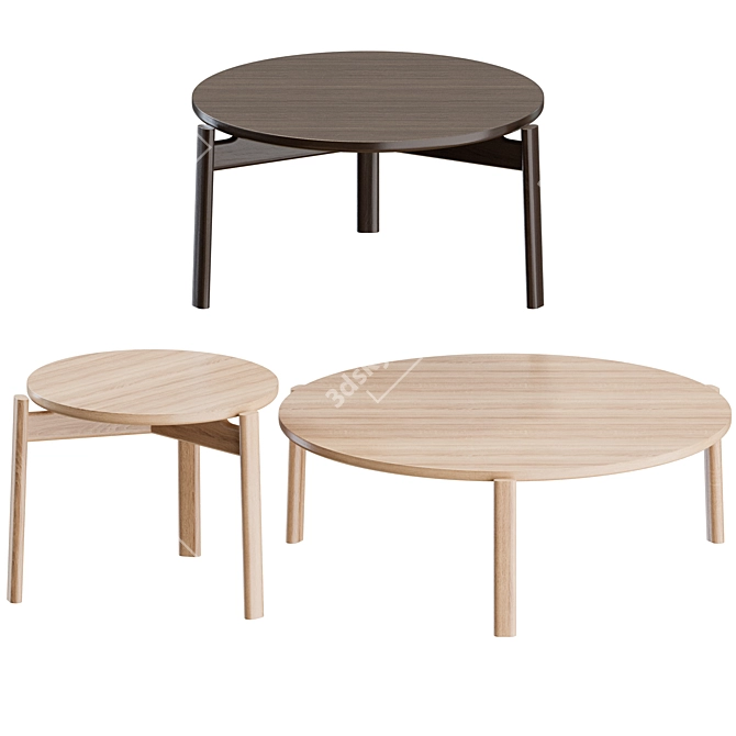 Passage Table Set: Modern and Sleek Design 3D model image 1