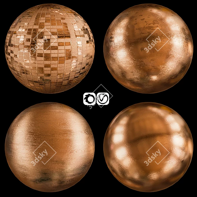 Copper Metal Sheets - Versatile and Durable 3D model image 1