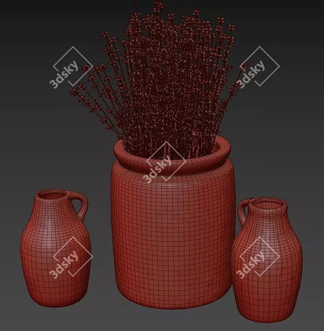 Elegant Ceramic Vase: GODTAGBAR 3D model image 4