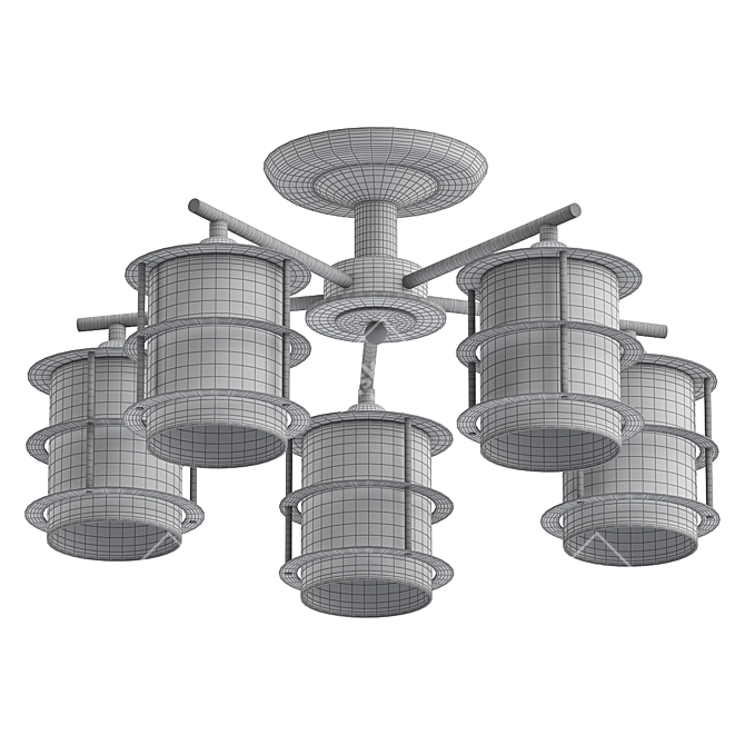 Lumion Rotondum Ceiling Chandelier 3D model image 2