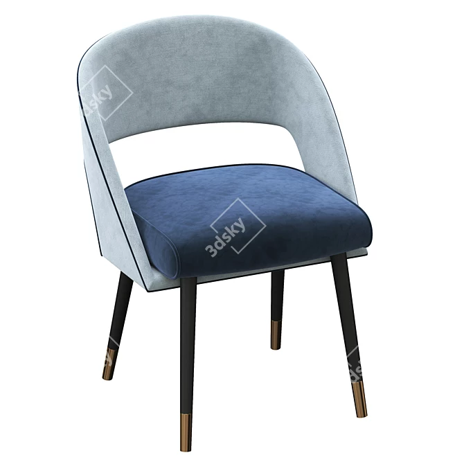 Elegant Ines Chair: Modern Design 3D model image 1