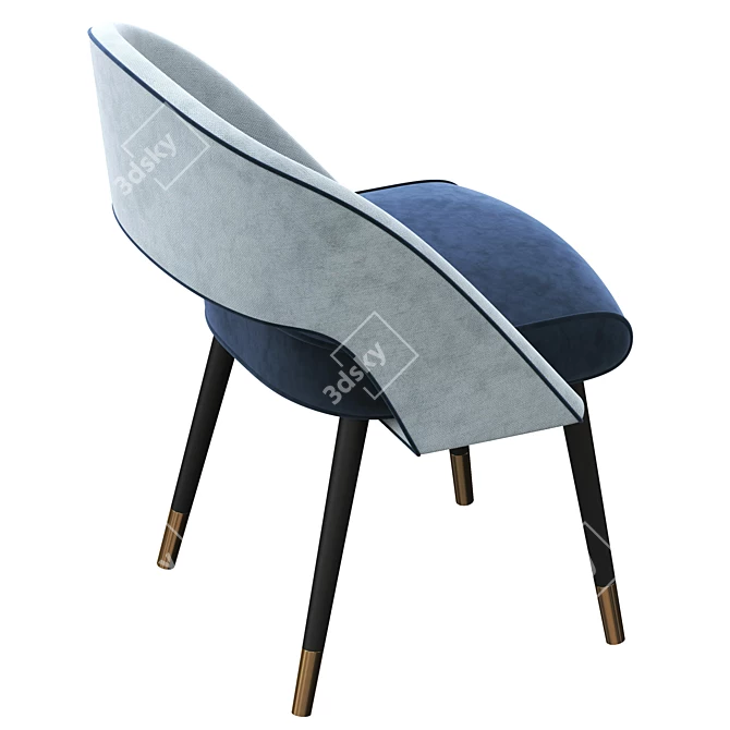 Elegant Ines Chair: Modern Design 3D model image 4