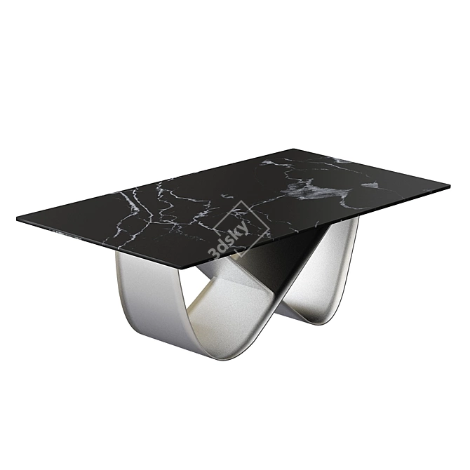 Modern Italian Dining Table 3D model image 3