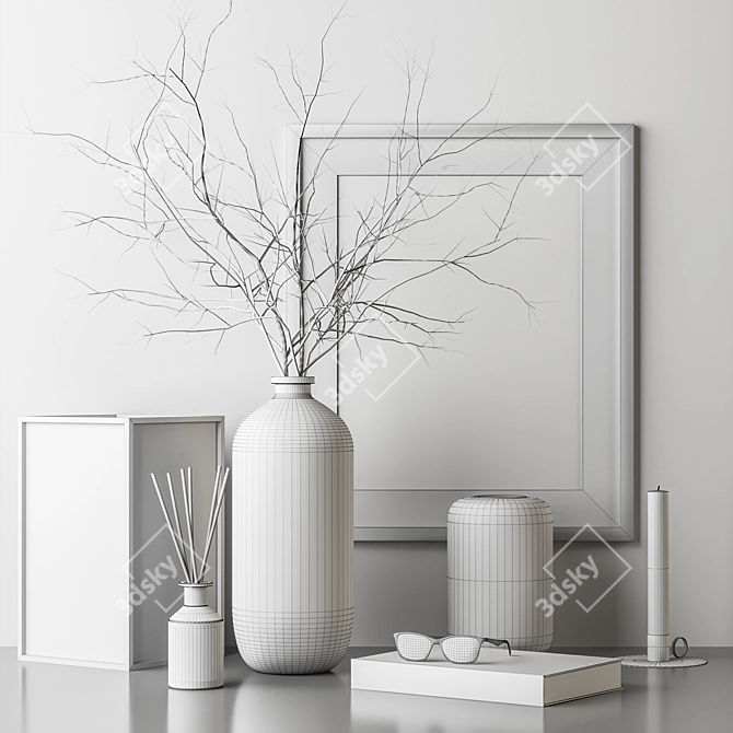 Elegant Décor Set: Enhance Any Interior 3D model image 5