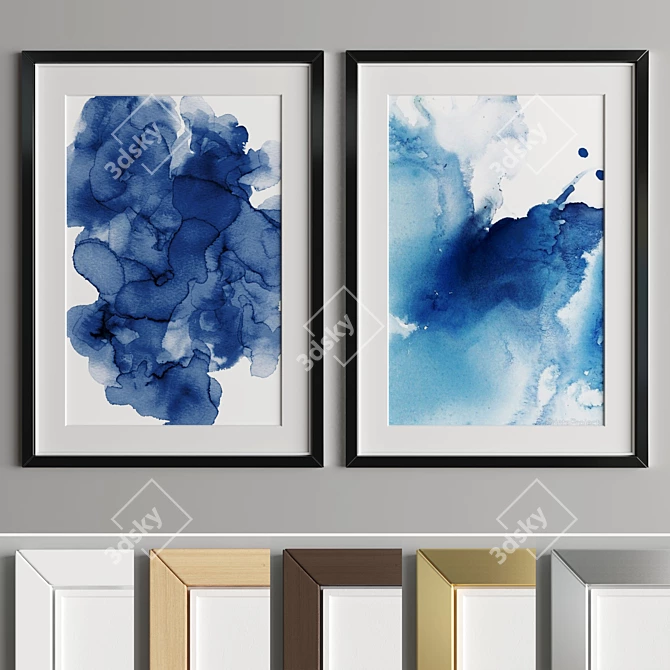 Modern Art Frame - A43 3D model image 2