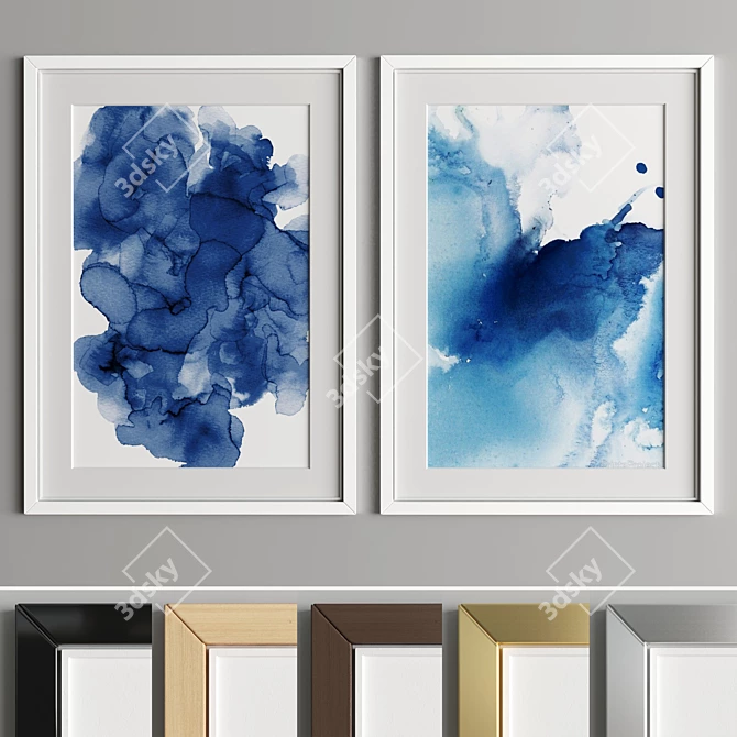 Modern Art Frame - A43 3D model image 3