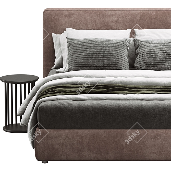 Modern MyPlace Bed: Sleek Design, Premium Quality 3D model image 3