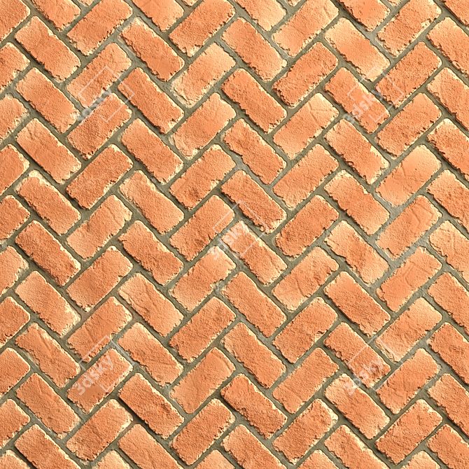 4 Pattern Brick Tiles - PBR Materials 3D model image 2