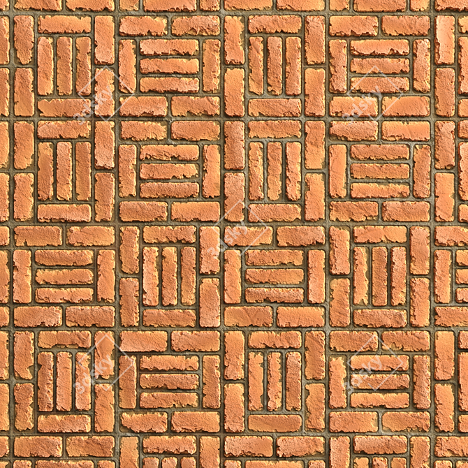 4 Pattern Brick Tiles - PBR Materials 3D model image 5