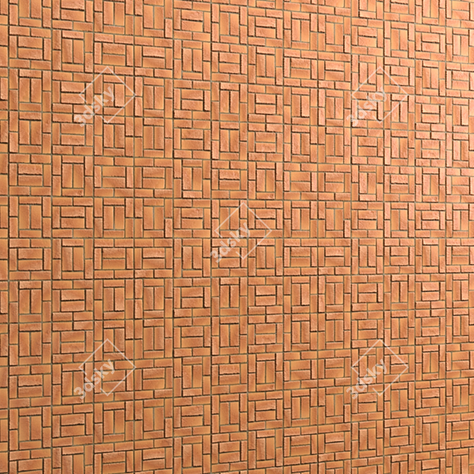 4 Pattern Brick Tiles - PBR Materials 3D model image 10