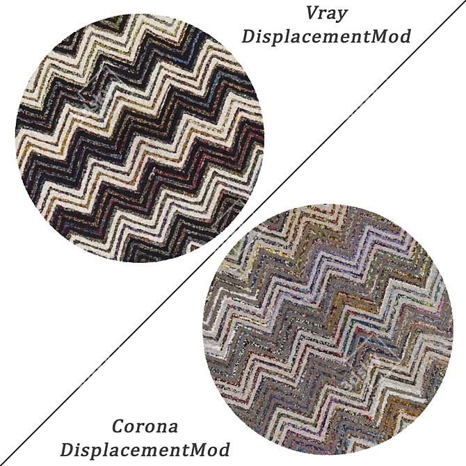 Versatile Round Carpets Set 3D model image 2