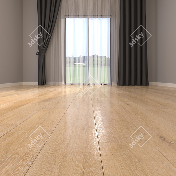 Whistler Honey Parquet Flooring 3D model image 2