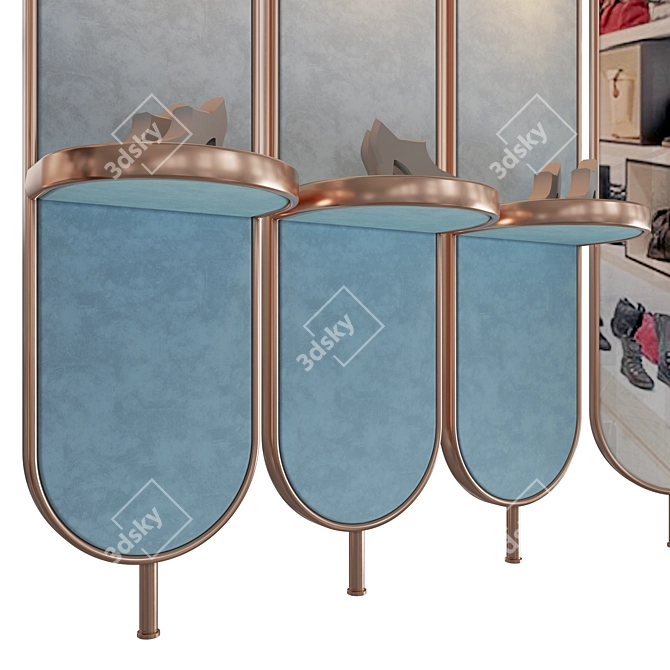 3D Shoe Store Showcase 3D model image 3