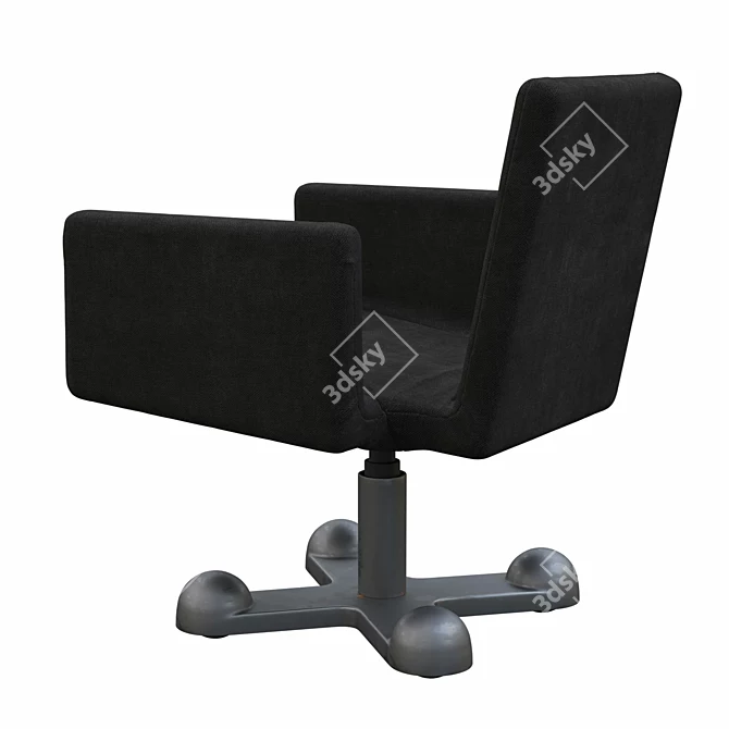 Elegant Desk Chair: Sottsass-King Collaboration 3D model image 2