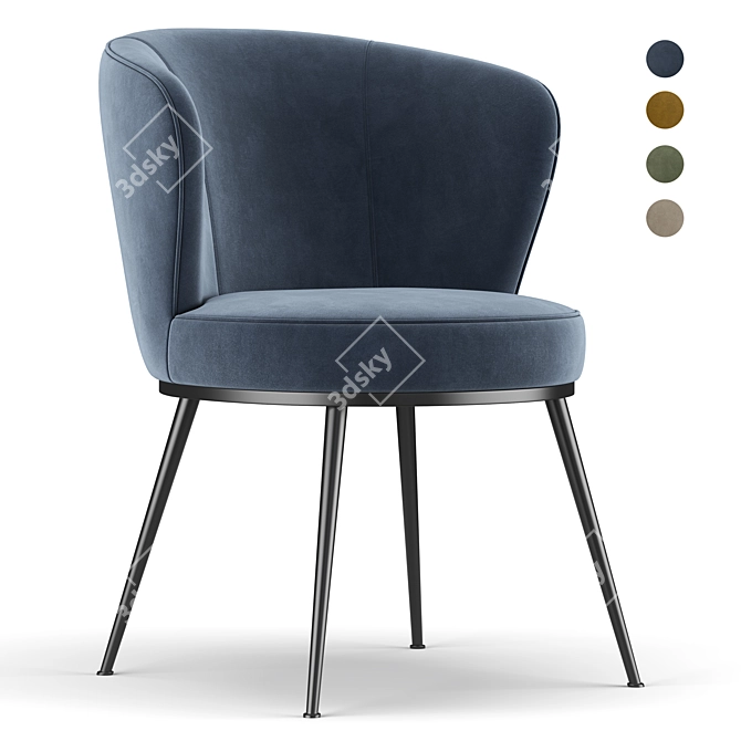 Elegant Richmond Chair 3D model image 1