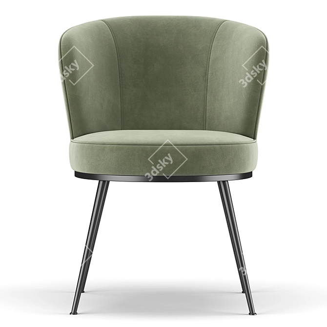 Elegant Richmond Chair 3D model image 3