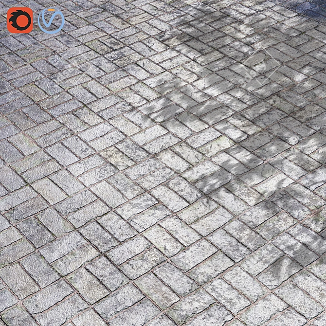 Title: Seamless Paving Materials for 3D Rendering 3D model image 1