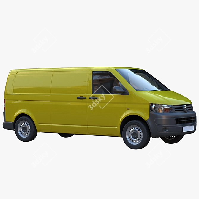 VW T5 LBW Cargo: Spacious and Practical 3D model image 3