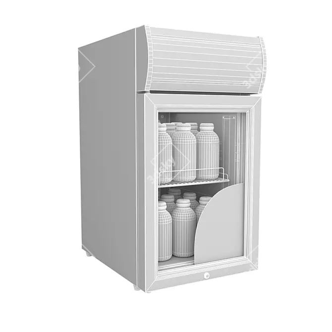 Starbucks Mini Fridge - Compact & Convenient 3D model image 4