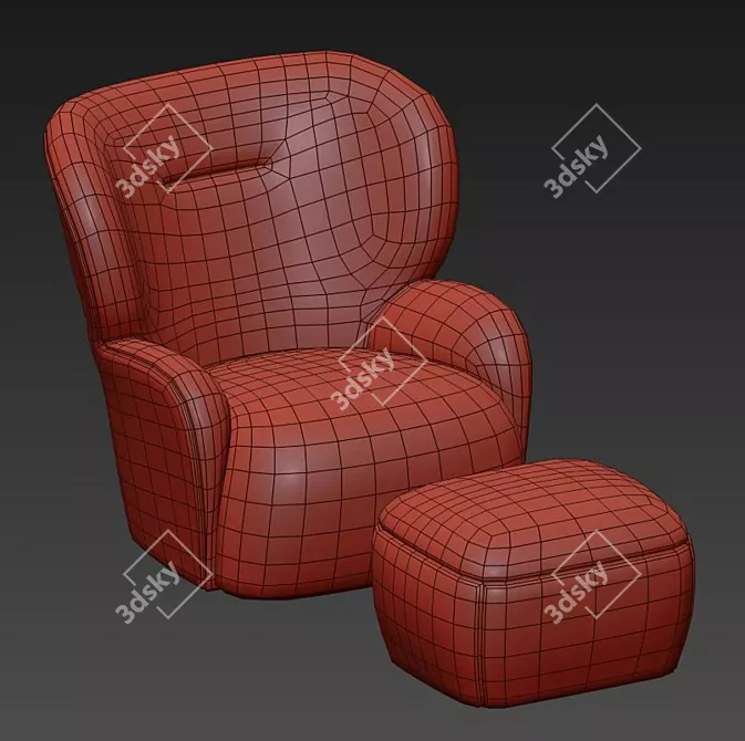 Modern Comfort: Loll 08 & 09 3D model image 3