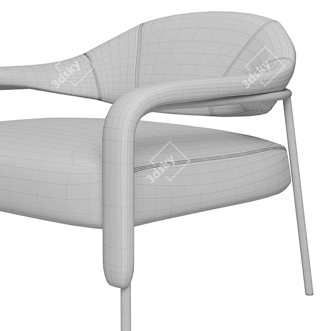 Sleek and Stylish Spider Armchair 3D model image 5