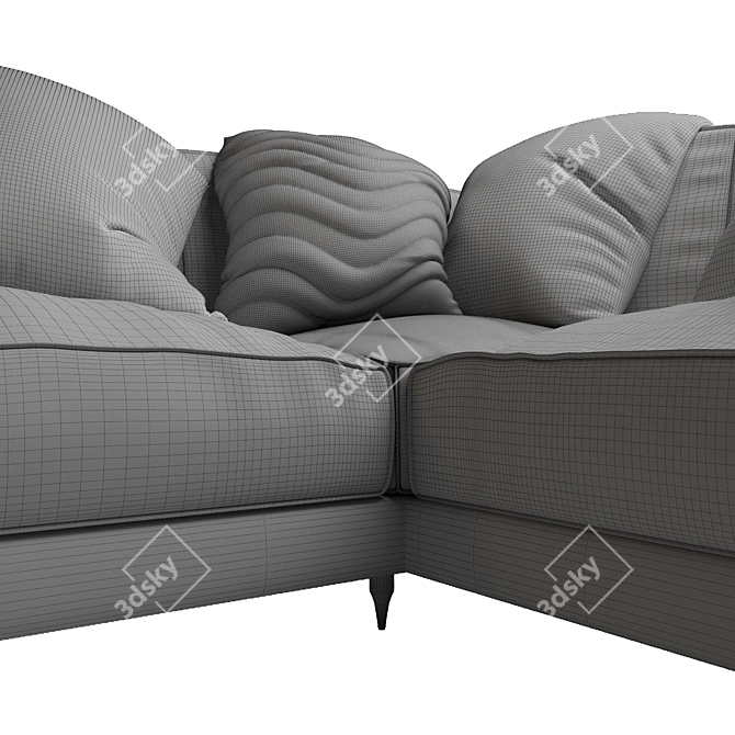 Svelte Silhouette Sectional 3D model image 4