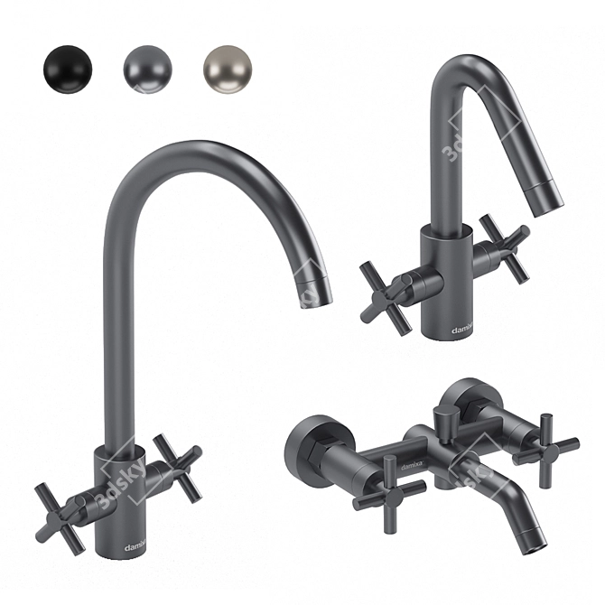 Damixa Neo Classic Collection | Stylish Faucets for Every Corner of Your Home 3D model image 2