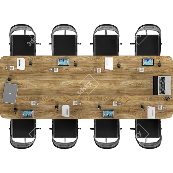 Modern Conference Table 2015 3D model image 4