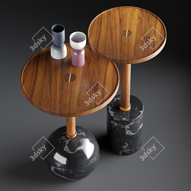 Crafted Geometry: Monterrey Tables 3D model image 3