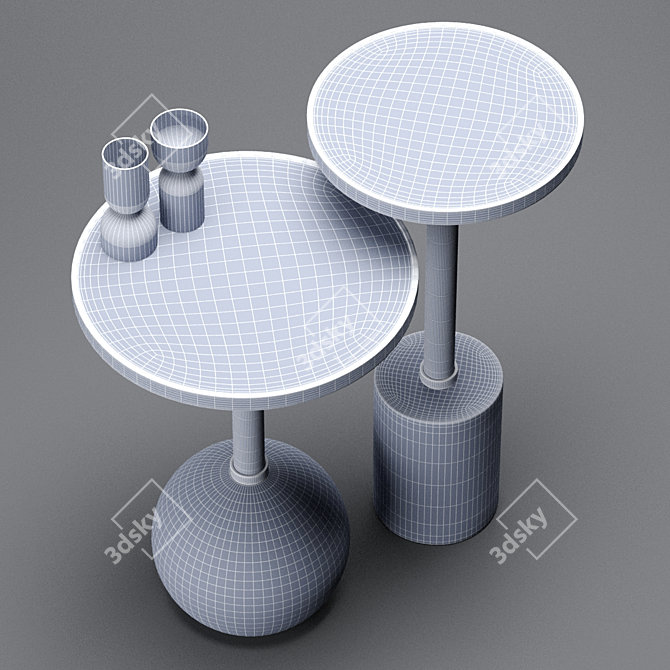 Crafted Geometry: Monterrey Tables 3D model image 5