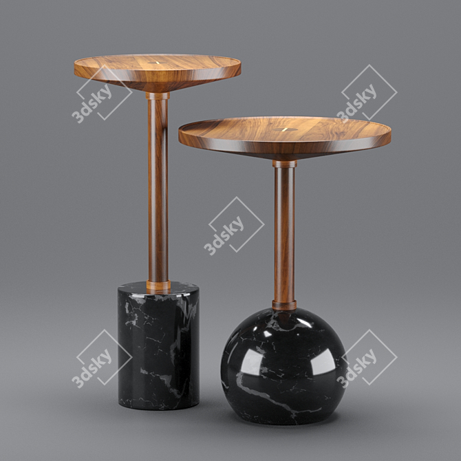 Crafted Geometry: Monterrey Tables 3D model image 6