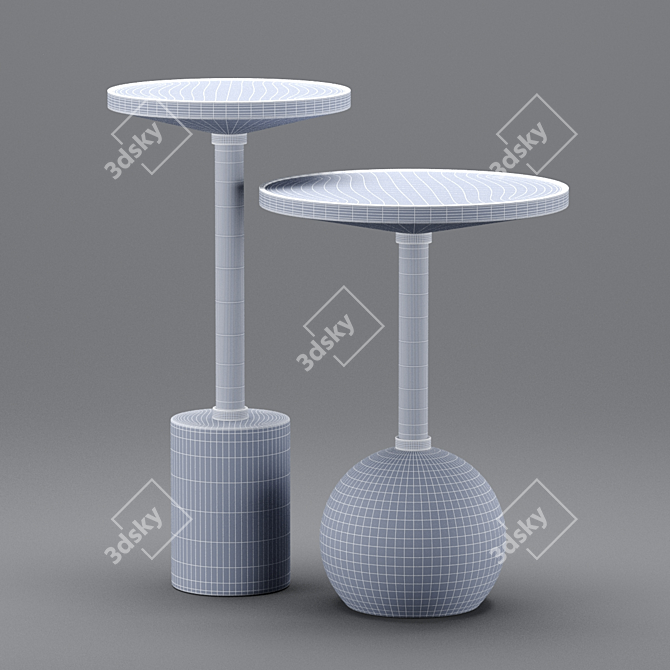 Crafted Geometry: Monterrey Tables 3D model image 9