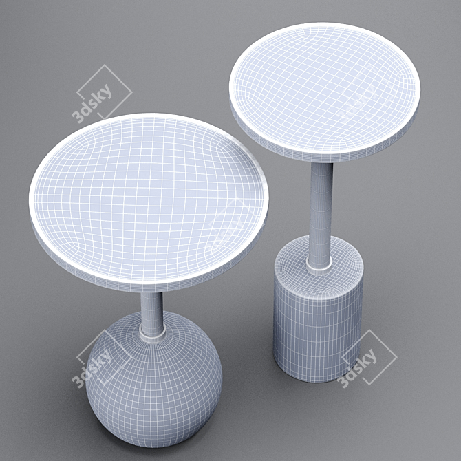 Crafted Geometry: Monterrey Tables 3D model image 10